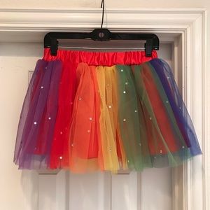 Rainbow Tulle Skirt Sz Small